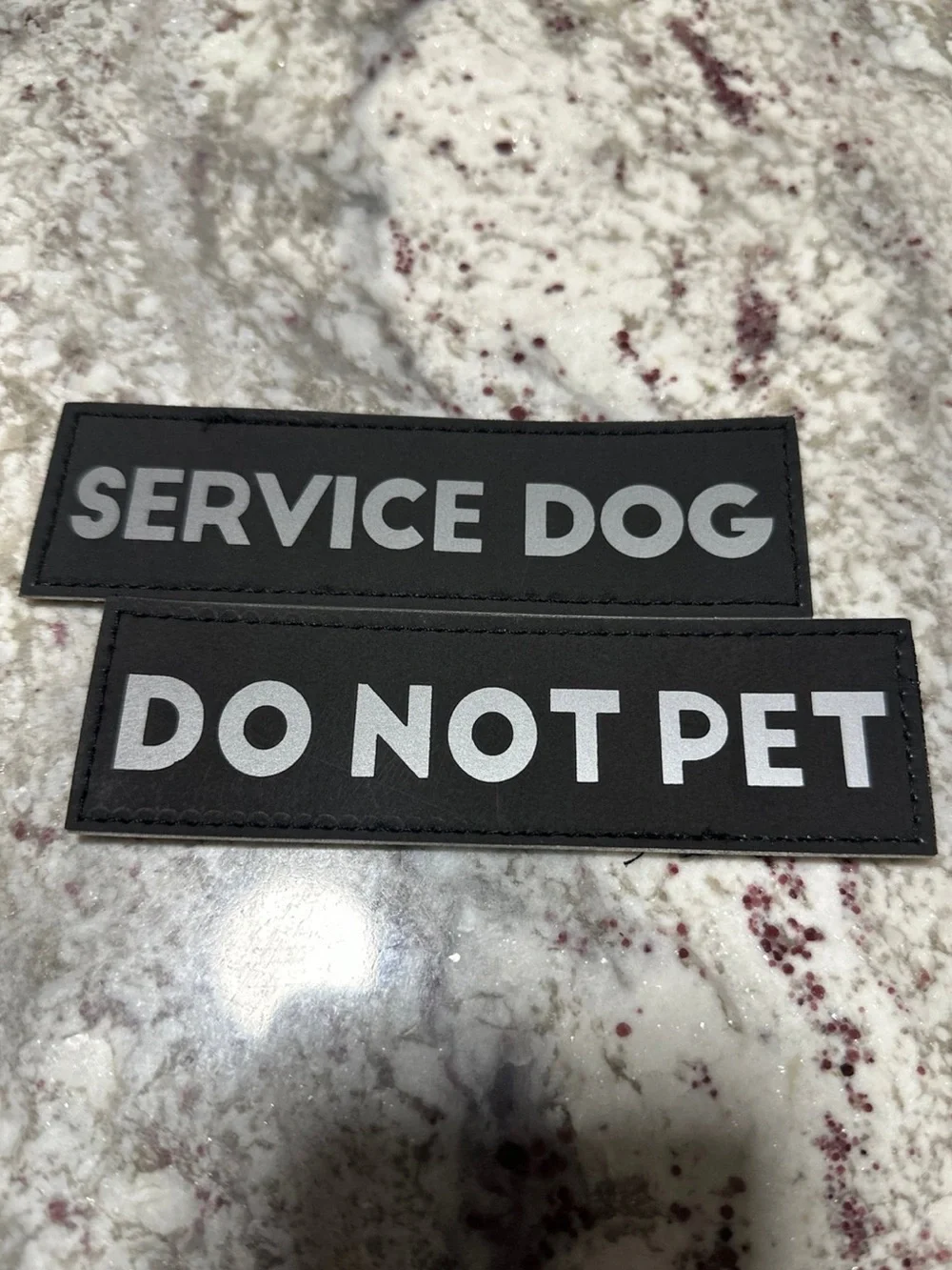 Service Dog Do Not Pet Reflective Velcro Patches